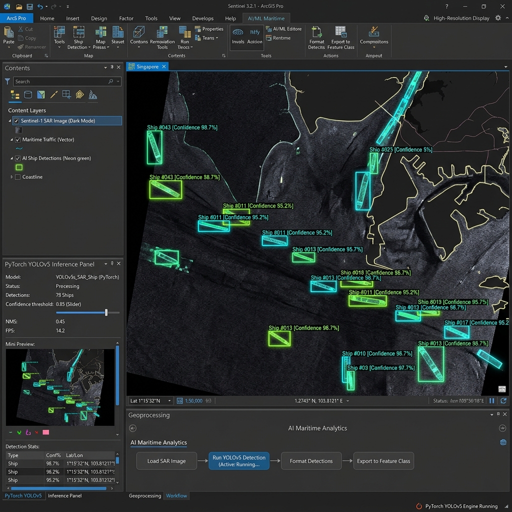 AI ship detection add-in