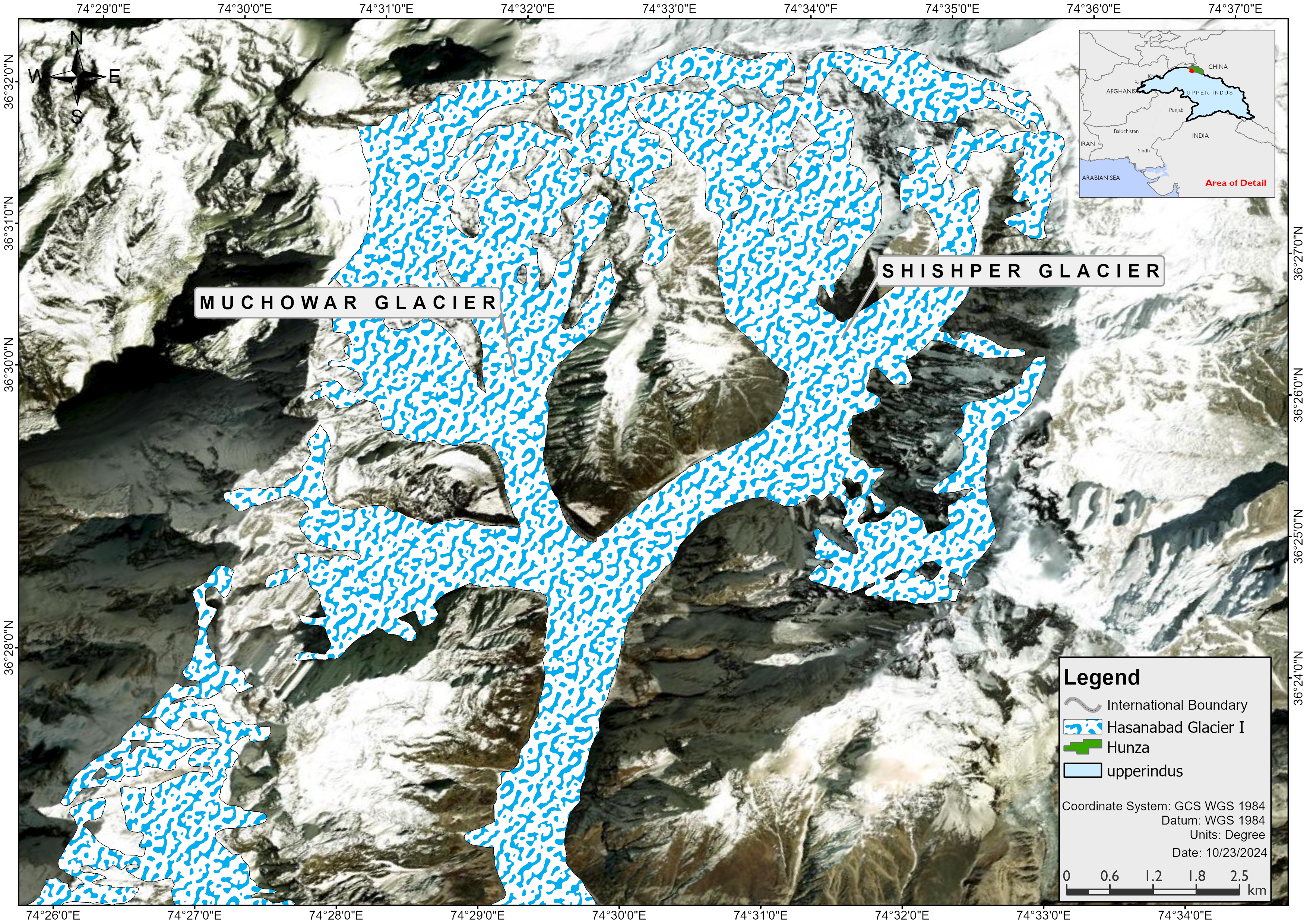 Shishper glacier study area